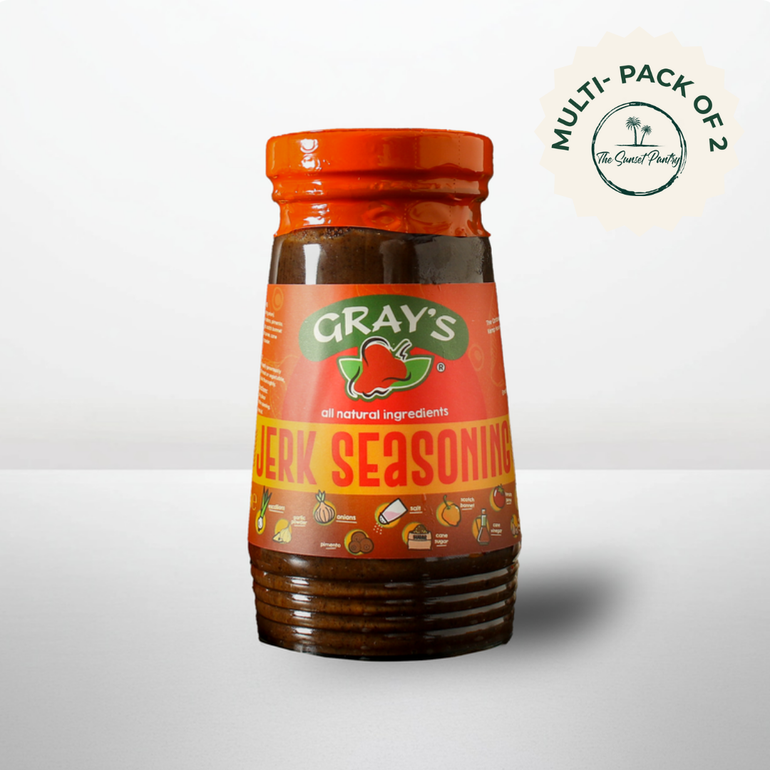 Gray's Authentic Jamaican Jerk Seasoning Jar | 2 Pack | 10oz | 284ml | Perfect For Seasoning | Suitable for Meat & Vegetarian Dishes