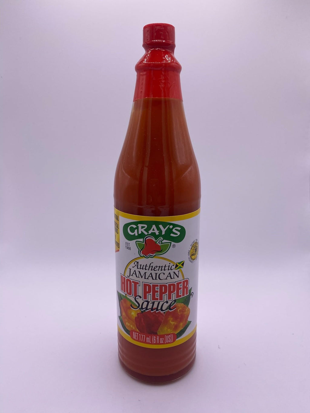 Gray's Authentic Jamaican Hot Pepper Sauce | Chilli & Hot Pepper Sauce | Pack of 3 177ml Bottles | Perfect For Everyday | Spicy | Suitable for Vegan and Non-Vegan Cuisine