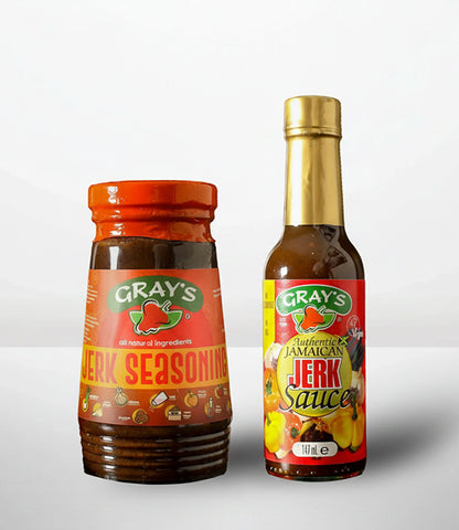 Gray's Jerk set - Jamaican Jerk Sauce & Jerk Seasoning