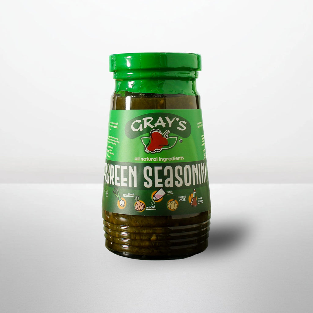 Gray's Authentic Jamaican Jerk Seasoning Jar & Green Seasoning Jar | 2 Pack | 10oz | 284ml | Perfect For Seasoning | Suitable for Meat & Vegetarian Dishes