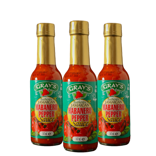 Gray's Authentic Jamaican Habanero sauce - Pack of 3
