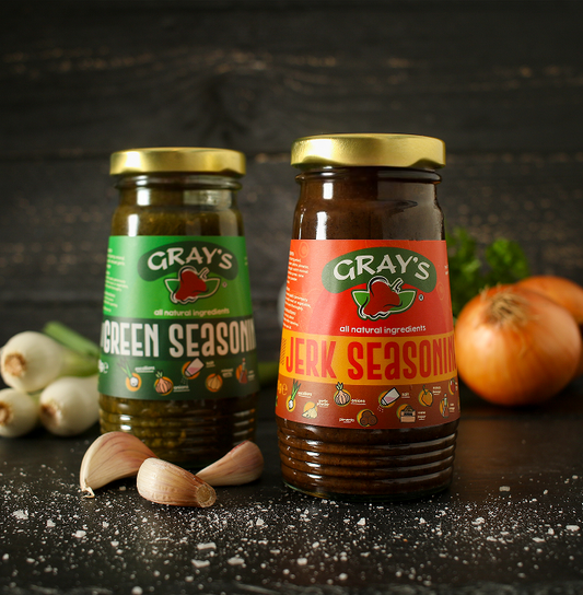 Gray's Authentic Jamaican Jerk and green seasoning - Pack of 2