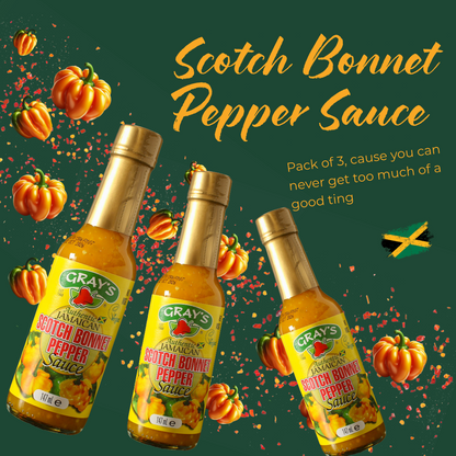 Gray's Jamaican Scotch Bonnet Sauce - Pack of 3