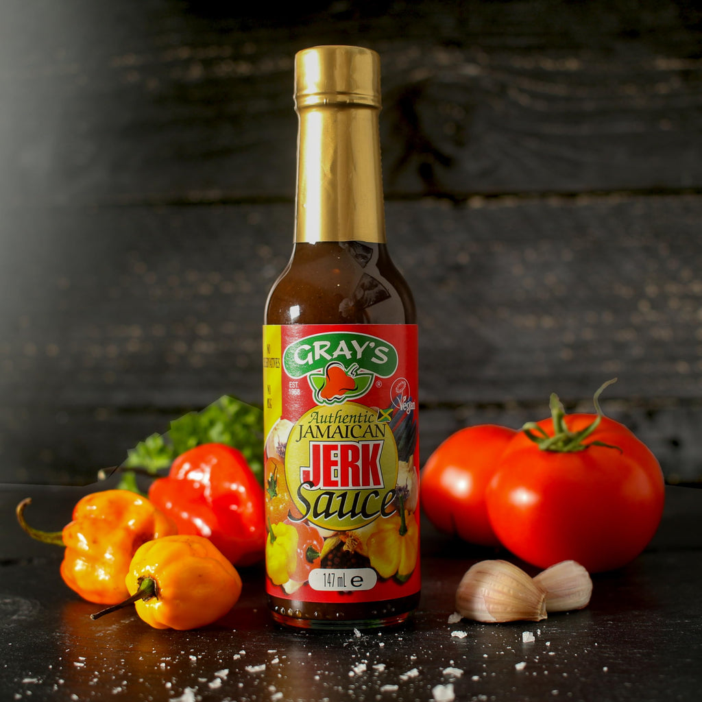 Gray's Authentic Jamaican Jerk Sauce | 147ml Pack of 3 Bottles | Marinade And Dipping Sauce | Perfect For Meat, Fish And Vegetables | Jerk Sauce | Jerk Chicken