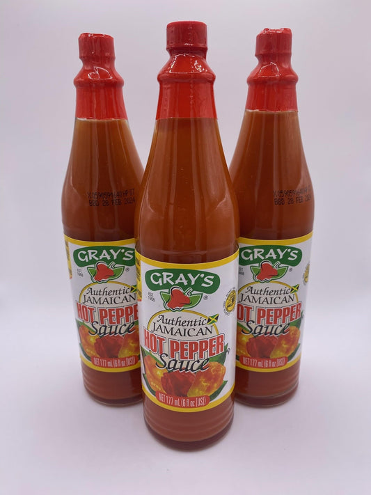 Gray's Authentic Jamaican Hot pepper sauce - Pack of 3